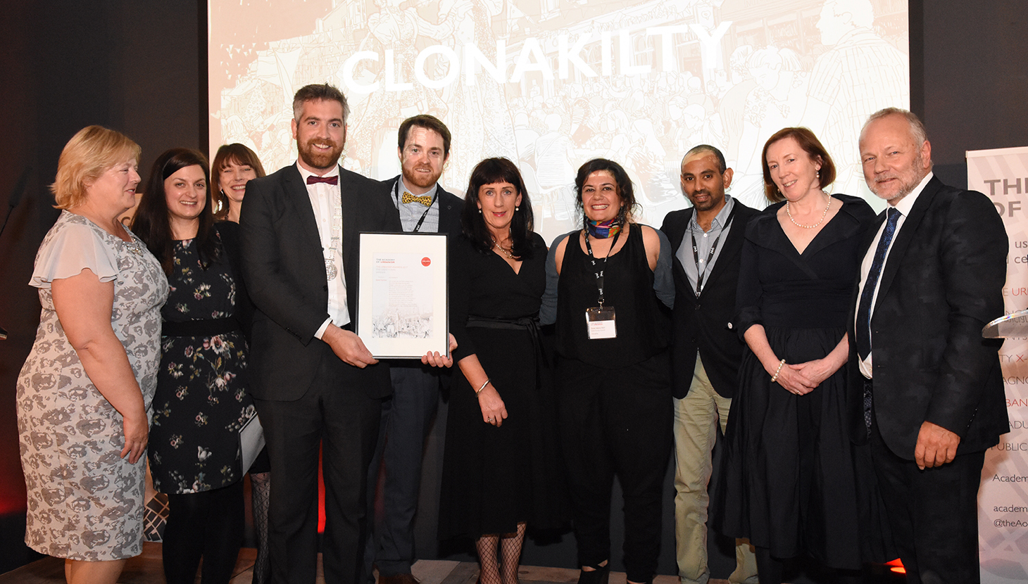 Clonakilty representatives recieve The Great Town Award