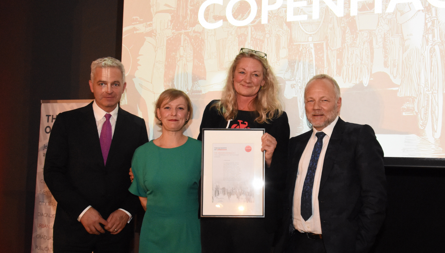 Tina Saaby, City Architect for Copenhagen collects 2017 European City of the Year Award