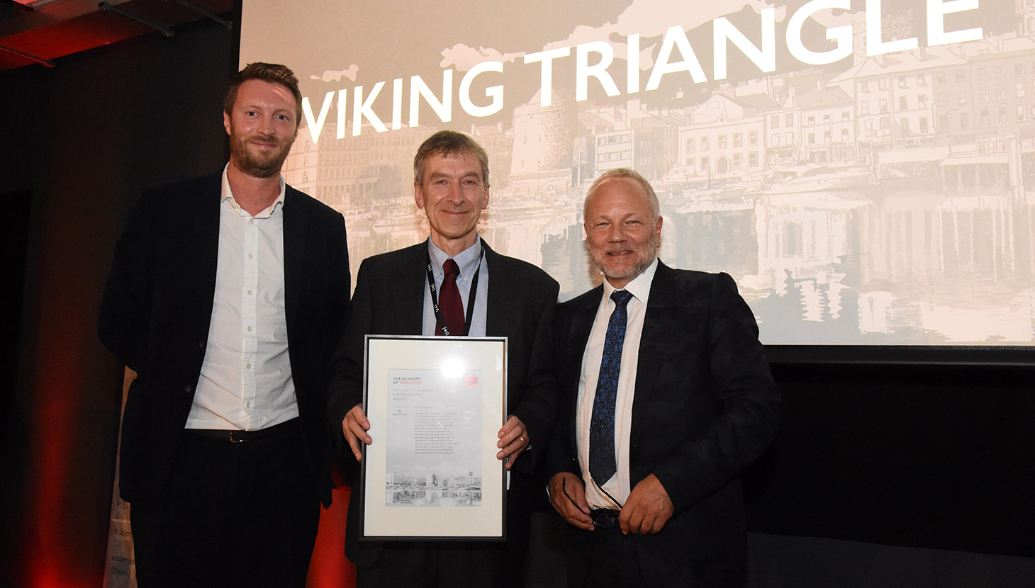 Rupert Maddock picks up Great Place award for Viking Triangle